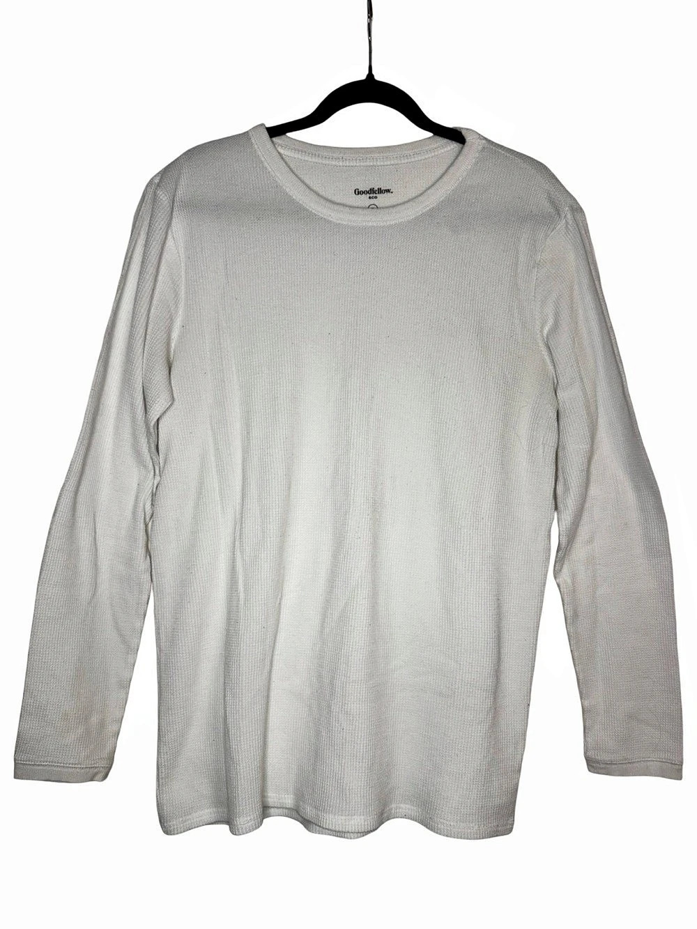 Goodfellow & Co Men's Waffle Knit Thermal Long Sleeve Crew Neck T-Shirt (XL)